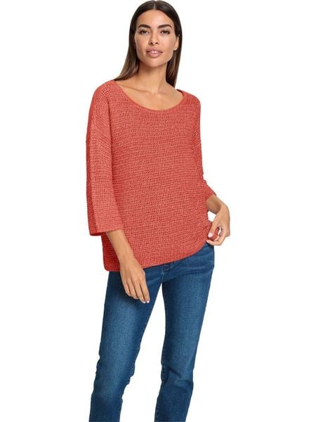 Heine Sweter w kolorze pomarańczowym rozmiar: 40/42. Pomarańczowe swetry klasyczne damskie Heine, bez kołnierzyka. Za 76.95 zł.