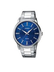 Casio Zegarek MTP-1303PD-2AVEG Srebrny. Szare zegarki męskie Casio, srebrne. Za 269.99 zł.