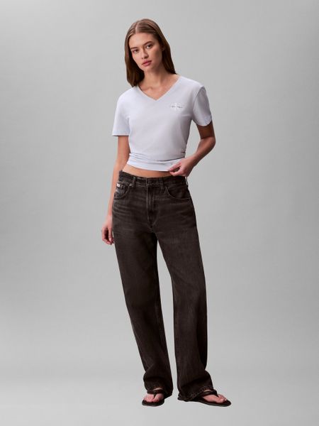 Calvin Klein Jeans Koszulka - 2-pak Kobiety Bawełna czarny|niebieski, XS. Czarne t-shirty damskie Calvin Klein Jeans, xs, bez wzorów, z bawełny, bez kołnierzyka. Za 169.95 zł.