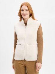 Marie Lund kamizelka z pluszowym futerkiem Kobiety biały, XL. Białe kamizelki damskie Marie Lund, uniwersalny. Za 249.95 zł.