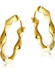 Revoni Złote kolczyki-kreole rozmiar: onesize. Żółte kolczyki damskie Revoni, złote. Za 904.99 zł.