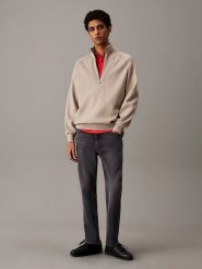 Calvin Klein Dżinsy - Tapered fit - w kolorze czarnym rozmiar: W33. Czarne jeansy męskie CALVIN KLEIN. Za 295.95 zł.