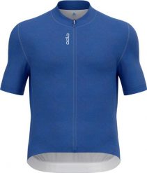 Koszulka z krótkim rękawem kolarska męska ODLO Zeroweight Chill-Tec. Niebieskie t-shirty sportowe męskie Odlo, na lato, m, z dzianiny, bez ramiączek, na fitness i siłownię. Za 569.99 zł.