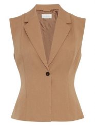 MOSS COPENHAGEN Kamizelka w kolorze jasnobrązowym rozmiar: XL. Brązowe kamizelki damskie MOSS COPENHAGEN, xl. Za 154.07 zł.