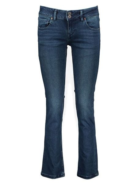 Pepe Jeans Dżinsy - Slim fit - w kolorze granatowym rozmiar: W27/L30. Niebieskie jeansy damskie Pepe Jeans. Za 197.17 zł.