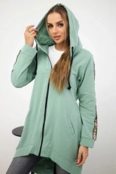 Bluza z suwakiem z tyłu ciemna miętowa. Zielone bluzy z kapturem damskie KESI, l, z bawełny. Za 198.65 zł.