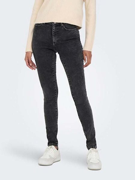 ONLY Dżinsy - Slim fit - w kolorze czarnym rozmiar: S/L32. Czarne jeansy damskie Only, z podwyższonym stanem. Za 86.99 zł.