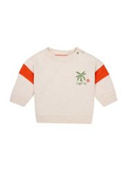 Noppies Bluza "Ocelot" w kolorze kremowym rozmiar: 80. Brązowe bluzy i bluzki niemowlęce Noppies, bez wzorów, bez ramiączek, bez kaptura. Za 57.06 zł.
