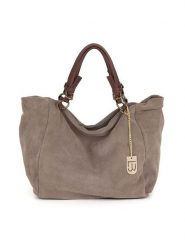 Lucca Baldi Skórzana torebka "Gimignano" w kolorze szarym - 50 x 45 x 20 cm rozmiar: onesize. Szare torebki klasyczne damskie Lucca Baldi, bez wzorów, z materiału, bez dodatków. Za 382.89 zł.