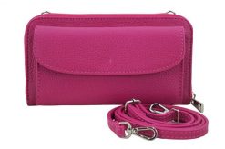 Listonoszka portfel 2w1 BARBERINI'S fuksja 909-14. Czerwone shopper bag damskie Barberinis, bez wzorów, ze skóry, przez ramię, duże, bez dodatków. Za 159.99 zł.
