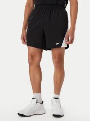 Reebok Szorty sportowe Błażej RK25879CCM Czarny Regular Fit. Czarne szorty męskie Reebok, bez wzorów, z syntetyku, sportowe. Za 87.99 zł.
