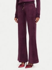 Juicy Couture Spodnie dresowe Layla JCSEBJ001G Bordowy Regular Fit. Czerwone spodnie dresowe damskie Juicy Couture, xxs, bez wzorów, z dresówki. Za 379.99 zł.