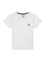 Beverly Hills Polo Club T-Shirt P-SS26B-TS0131 Biały Regular Fit. Białe t-shirty chłopięce Beverly Hills Polo Club, bez wzorów, z bawełny, bez ramiączek. Za 119.99 zł.