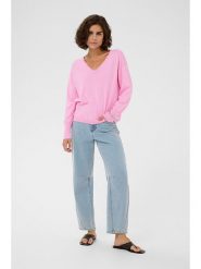 Kaffe Sweter w kolorze jasnoróżowym rozmiar: XXL. Różowe swetry klasyczne damskie Kaffe, xxl, bez kołnierzyka. Za 104.99 zł.