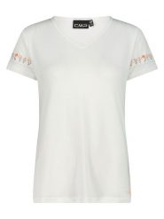 Cmp Koszulka funkcyjna w kolorze kremowym rozmiar: 40. Brązowe bluzki sportowe damskie CMP, bez wzorów, z materiału, bez ramiączek. Za 79.77 zł.