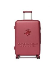 Beverly Hills Polo Club Walizka średnia CEO-BHPC-M-004-08-BURGUNDY Bordowy. Czerwone walizki Beverly Hills Polo Club, bez wzorów, z tworzywa sztucznego, średnie. Za 359.99 zł.
