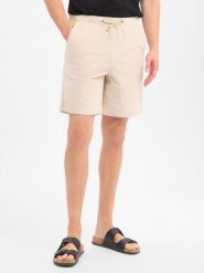 Selected Szorty - SLHRegular-Jace Mężczyźni Bawełna beżowy, M. Brązowe szorty męskie Selected, bez wzorów, z bawełny, vintage. Za 229.95 zł.