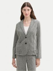 Tom Tailor Marynarka 1043871 Szary Regular Fit. Szare marynarki i żakiety damskie Tom Tailor, m, bez wzorów, z syntetyku. Za 189.99 zł.