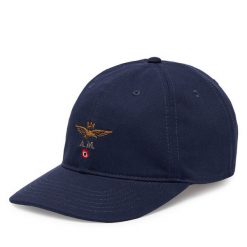 Czapka z daszkiem Aeronautica Militare. Niebieskie czapki męskie AERONAUTICA MILITARE, bez wzorów. Za 179.99 zł.