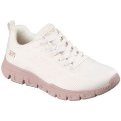 Buty sportowe damskie Skechers Bobs B Lite. Białe obuwie treningowe damskie Skechers, na fitness i siłownię. Za 390.00 zł.