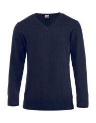 Clique sweter z dekoltem V Aston 100% bawełny wykończenie silikonowe – dark navy. Niebieskie swetry męskie CLIQUE, l, bez wzorów, z bawełny, bez kołnierzyka. Za 233.95 zł.