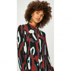 Vero Moda - Sukienka. Brązowe sukienki damskie Vero Moda, na co dzień, m, bez wzorów, z materiału, casualowe, bez kołnierzyka, bez ramiączek, maxi, proste. W wyprzedaży za 179.90 zł.
