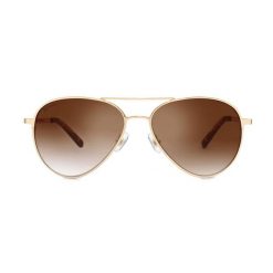 Okulary typu aviator ze stali nierdzewnej Lifestyle Siroko Sempione. Brązowe okulary przeciwsłoneczne męskie SIROKO, z mikrofibry. Za 212.00 zł.