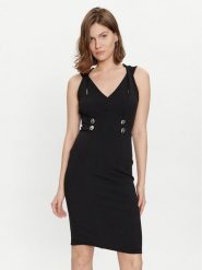 Rinascimento Sukienka koktajlowa CFC0019370002 Czarny Slim Fit. Czarne sukienki damskie RINASCIMENTO, xl, bez wzorów, z syntetyku, wizytowe, bez kołnierzyka, bez ramiączek. Za 559.99 zł.