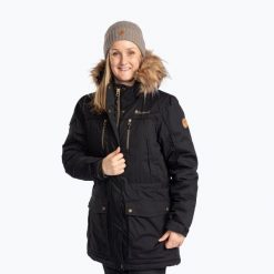 Kurtka zimowa damska Pinewood Finnveden Winter Parka. Czarne parki damskie Pinewood, na zimę, bez wzorów, z puchu. Za 739.99 zł.
