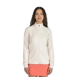 Damska bluza dresowa zapinana na zamek Rossignol. Białe bluzy bez kaptura damskie Rossignol, l, z dresówki. Za 429.55 zł.