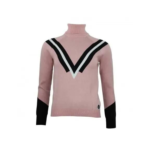 Damski sweter z golfem Peak Mountain Adonie. Czerwone golfy damskie Peak Mountain, xl, bez wzorów, z nylonu, bez ramiączek. Za 233.00 zł.