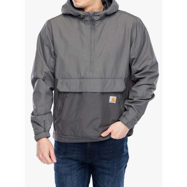 Kurtka przeciwwiatrowa męska Carhartt Lightweight Packable Anorak. Szare kurtki męskie Carhartt, m, bez wzorów, z softshellu, sportowe, bez kaptura. Za 371.99 zł.