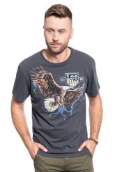 MĘSKI T-SHIRT LEE BIKER TEE RELAXED FIT WASHED BLACK L60CFEON 112113283. Czarne t-shirty męskie Lee, l, bez wzorów, bez kołnierzyka. Za 69.99 zł.