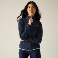 Damska bluza polarowa Rivendell z zamkiem błyskawicznym. Niebieskie bluzy bez kaptura damskie Regatta, z polaru. W wyprzedaży za 229.99 zł.