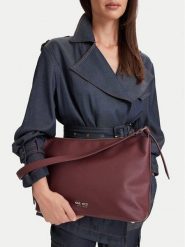 Nine West Torebka CEO-PRINCE STAR-LDA9530 Bordowy. Czerwone torebki klasyczne damskie Nine West, bez wzorów, ze skóry, bez dodatków. Za 229.99 zł.