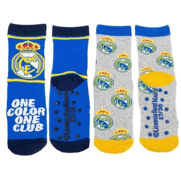 Real Madryt skarpetki antypoślizgowe zimowe 2-pack wielokolorowe. Skarpetki damskie Real Madrid, bez wzorów, z bawełny. Za 49.00 zł.