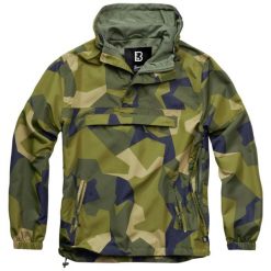 Kurtka przeciwwiatrowa Brandit M90 Camo. Niebieskie kurtki męskie Brandit, m, bez wzorów, z poliesteru, bez kaptura. Za 213.10 zł.