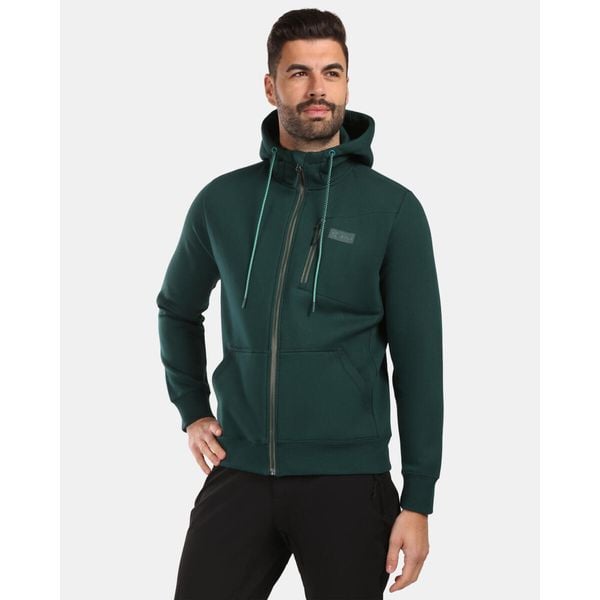 Męska bawełniana bluza z kapturem Kilpi DANILO-M. Zielone bluzy z kapturem męskie Kilpi, m, z bawełny. Za 318.77 zł.