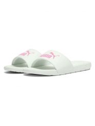 Puma Klapki "Cool Cat 2.0" w kolorze biało-jasnoróżowym rozmiar: 39. Białe klapki damskie Puma, bez wzorów, bez obcasa. Za 85.95 zł.