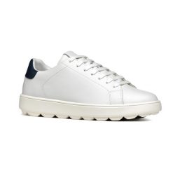 Buty damskie Geox Spherica Ecub-1. Białe obuwie treningowe damskie Geox, do biegania. Za 569.99 zł.