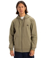 Bluza na zamek BASIC ZIP Mężczyźni. Brązowe bluzy z kapturem męskie Quiksilver, m, z bawełny. Za 229.99 zł.