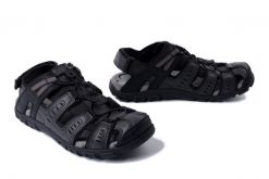 GEOX U S.STRADA C U4524C 000ME C9999 black, sandały męskie. Czarne sandały męskie Geox, bez zapięcia. Za 359.90 zł.