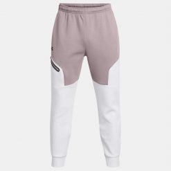 Spodnie męskie Under Armour Unstoppable Fleece. Białe szorty męskie Under Armour, bez wzorów. W wyprzedaży za 385.25 zł.