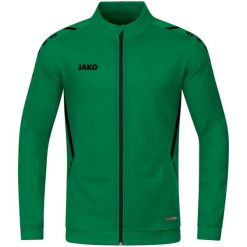 Kurtka damska Jako polyester Challenge. Czarne kurtki damskie Jako, z aplikacjami, z dzianiny, bez kaptura. Za 183.50 zł.