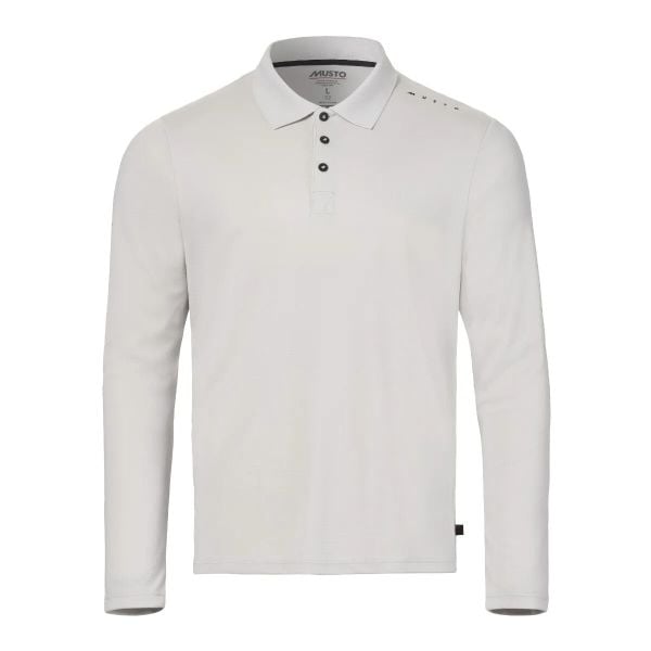 Koszulka polo z długim rękawem przeciwdziałająca promieniom UV Musto Evo Crew. Szare koszulki męskie z długim rękawem Musto, m, ze skóry. Za 333.50 zł.