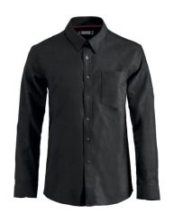 Clique Oxford koszula oxford z długim rękawem 100% bawełna black. Czarne koszule męskie CLIQUE, m, bez wzorów, z bawełny, bez kołnierzyka, bez ramiączek. Za 229.24 zł.