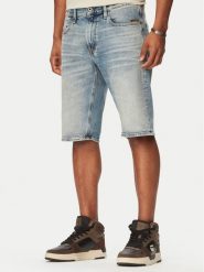 G-Star Raw Szorty jeansowe Mosa D24430-E205 Niebieski Regular Fit. Niebieskie szorty męskie G-Star Raw, z bawełny, bez kołnierzyka. Za 309.99 zł.