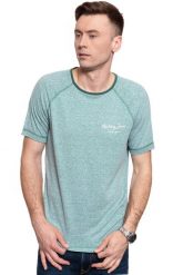 MĘSKI T-SHIRT MUSTANG ALEX C SNOW HEATHER 1009510 6430. Białe t-shirty męskie Mustang, m, bez wzorów, bez kołnierzyka. W wyprzedaży za 39.99 zł.