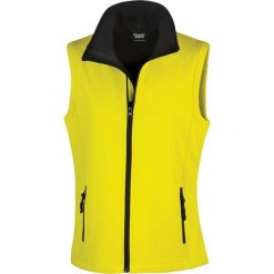 Kamizelka damska puchowa Result Softshell. Czarne kamizelki damskie RESULT, s, bez wzorów, z materiału, bez kaptura. Za 97.45 zł.