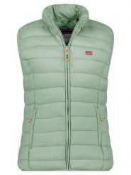 Geographical Norway Kamizelka pikowana "Vatikolor" w kolorze jasnozielonym rozmiar: XL. Zielone kamizelki damskie Geographical Norway, xl. Za 148.26 zł.